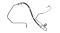 Трубка шланг тормозной задний ЛЕВЫЙ БАРАБАН