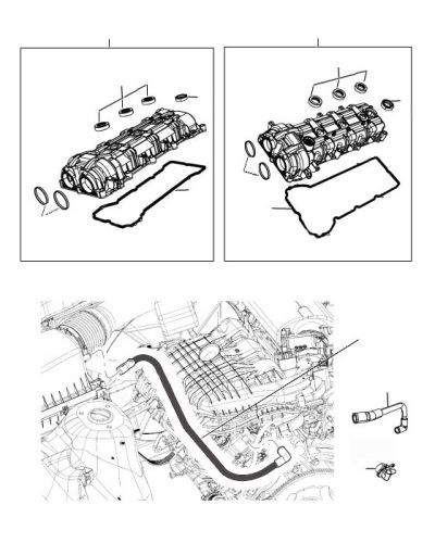 Клапанные крышки и вентиляция